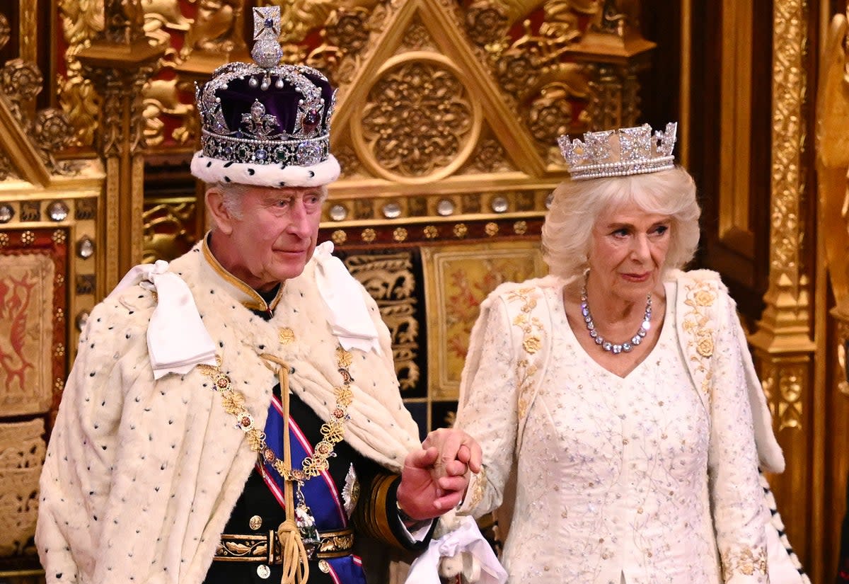 Charles and Camilla at the coronation in May (POOL/AFP via Getty Images)