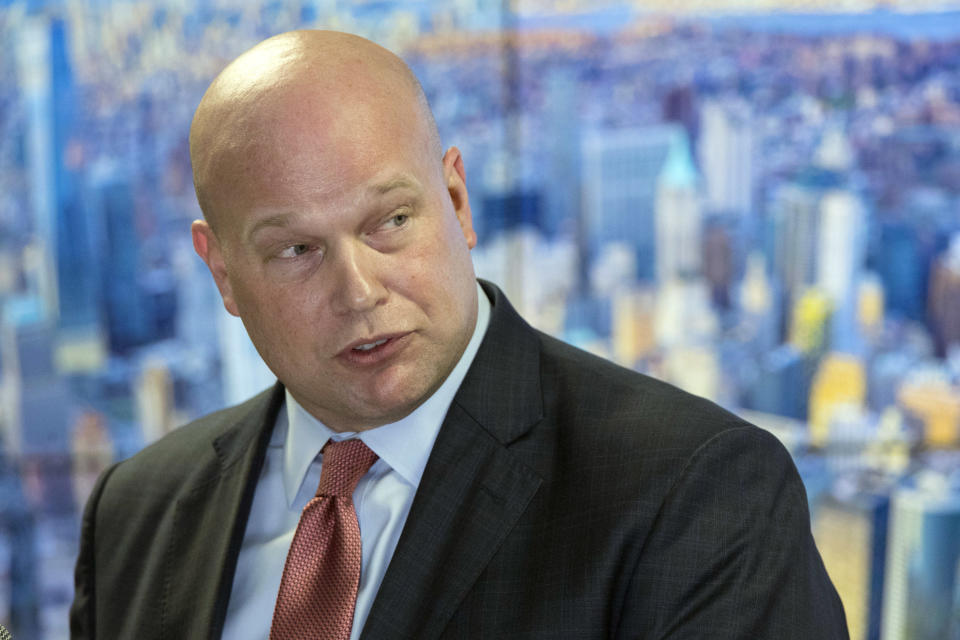 Acting Attorney General Matthew Whitaker was promoted from chief of staff to take the place of Jeff Sessions, who was forced to resign. (Photo: Mary Altaffer/ASSOCIATED PRESS)