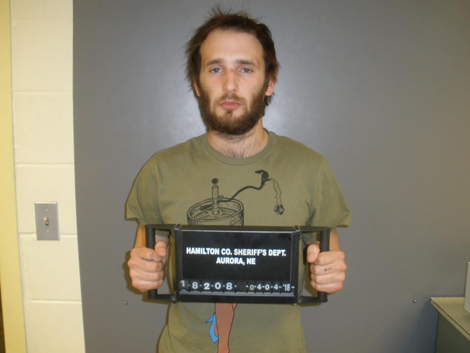 Hopper Penn’s mug shot from his April 4, 2018, arrest in Aurora, Neb. (Photo: Hamilton Co. Sheriff’s Dept.)