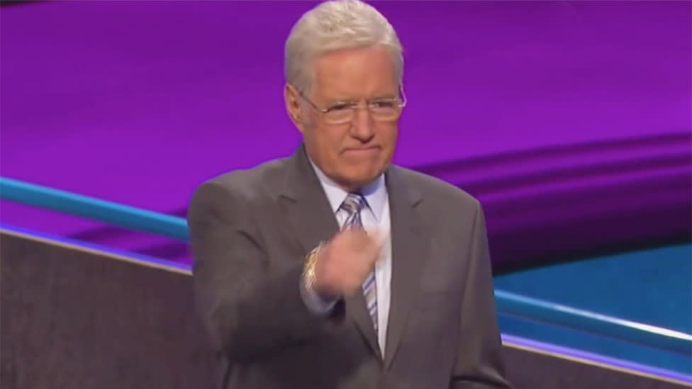 Jeopardy! host Alex Trebek