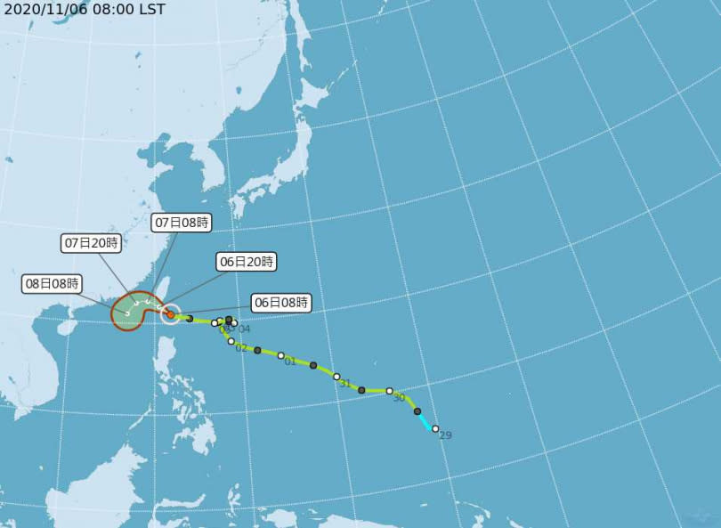 （圖／中央氣象局網站）