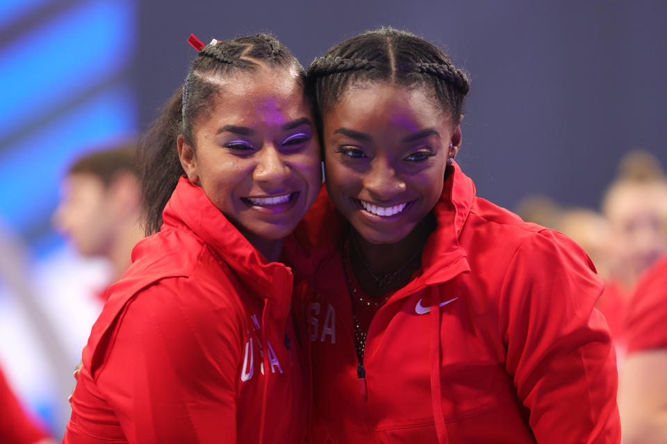 <p>Jordan and Simone train together with the same coaches and in the same gym so the pair are very close. (Photo by Carmen Mandato/Getty Images)</p> 