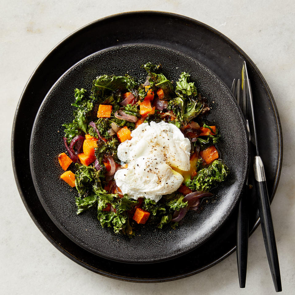 Kale & Roasted Sweet Potato Hash