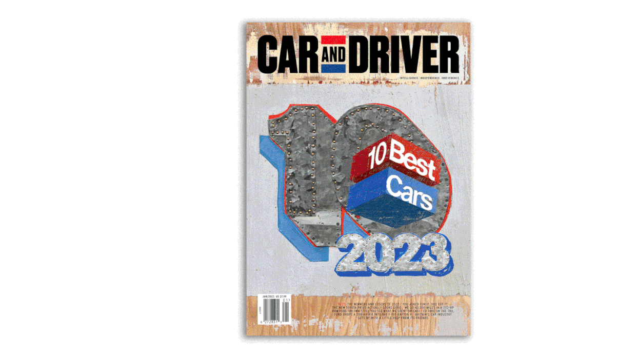 car and driver print magazine cover