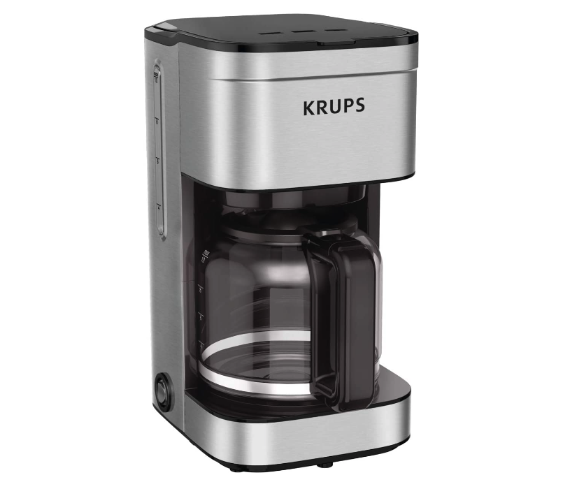 KRUPS Simply Brew Family Drip Coffee Maker, 10-Cup. Image via Amazon.