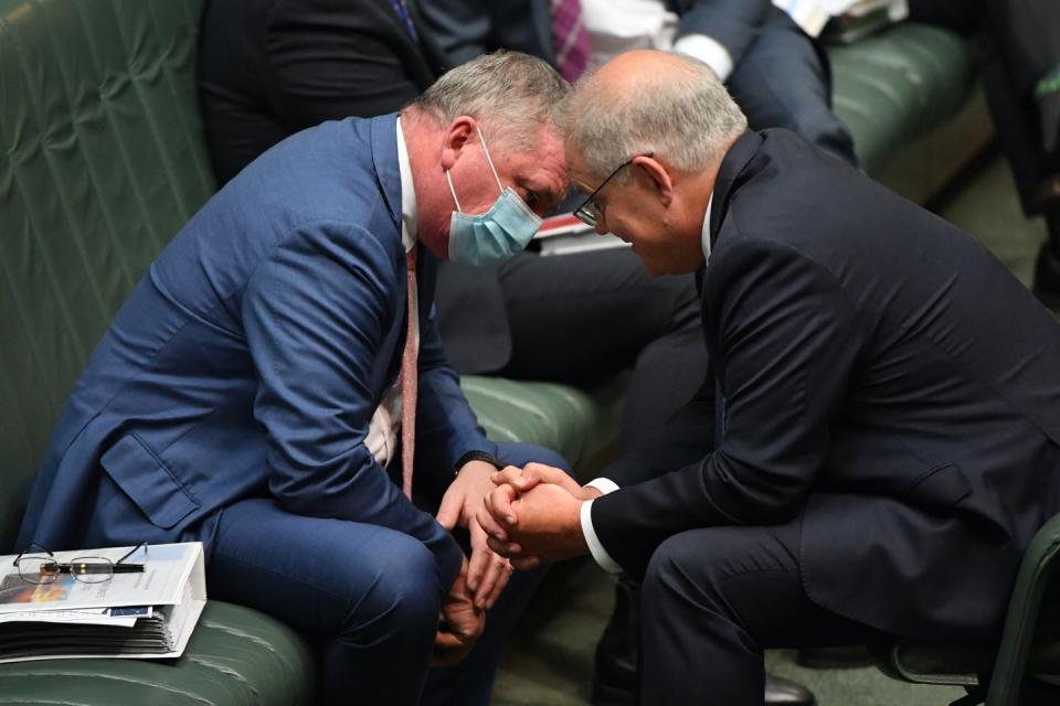 Barnaby Joyce and Scott Morrison