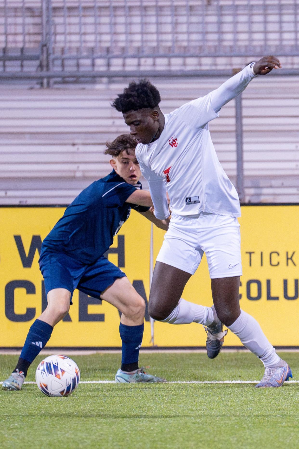 Worthington Christian's Sammy Owusu-Sarfo was named state Player of the Year for Division III boys soccer.
