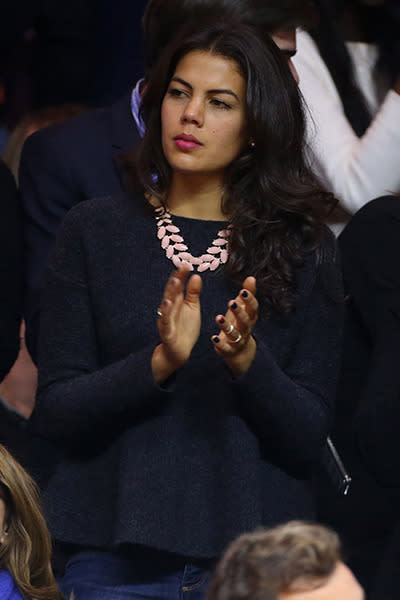 Jo-Wilfred Tsonga isn't here this year, meaning his girlfriend Noura El Shwekh isn't either.