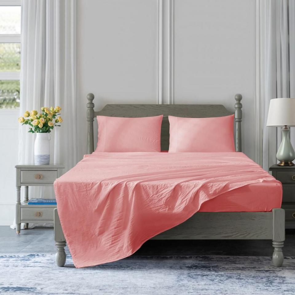 4) 3-Piece Solid Sheet Set