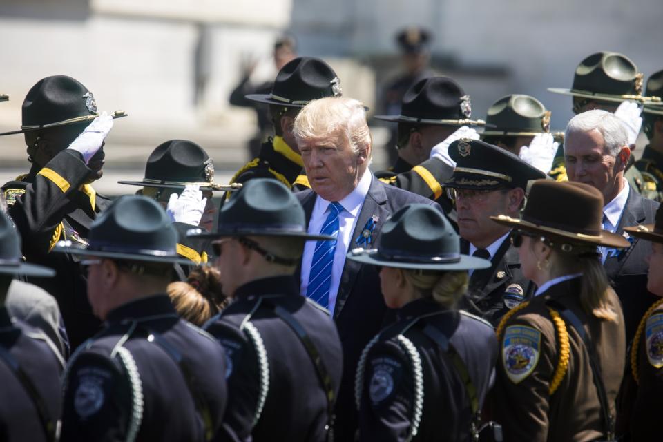 Trump speaks at the National Peace Officers’ Memorial