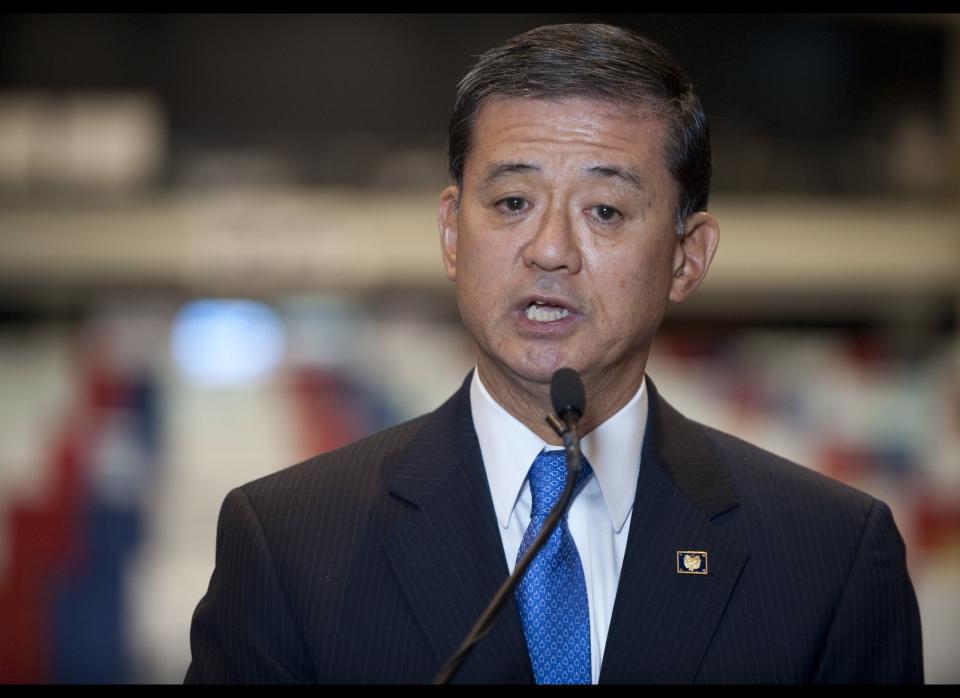 <strong>Eric Shinseki, Secretary of Veterans Affairs  </strong> (SAUL LOEB/AFP/Getty Images) 
