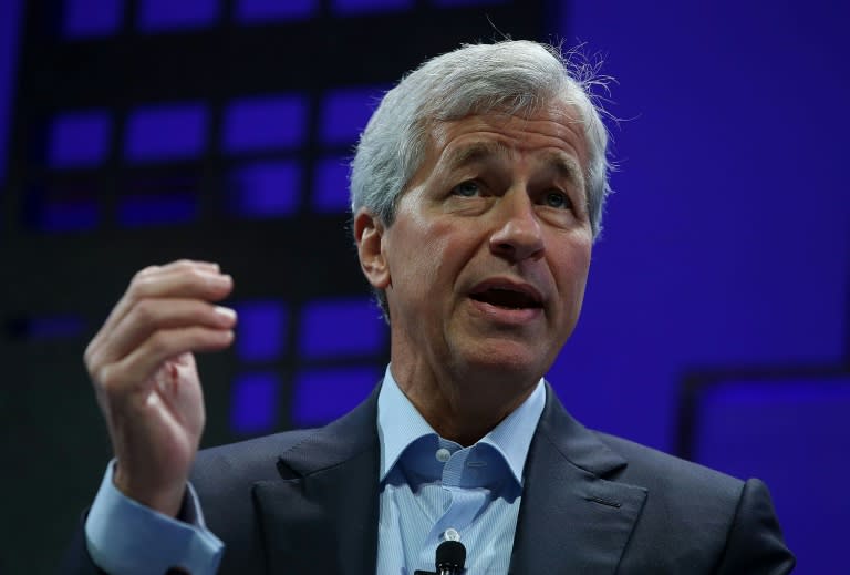 JPMorgan Chase chairman and CEO Jamie Dimon speaks during a business forum in San Francisco, California, in November 2015