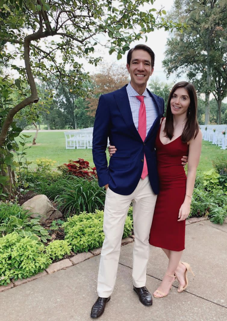 The author with her husband, Darrel Pfeifauf, in the fall of 2019. "Darrel has been there for me during a number of my surgeries and clinic visits." (Photo: Courtesy of Kristin Pfeifauf)