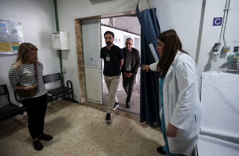 The Middle East chief of The International Committee of the Red Cross, Fabrizio Carboni, visits Marjayoun Hospital