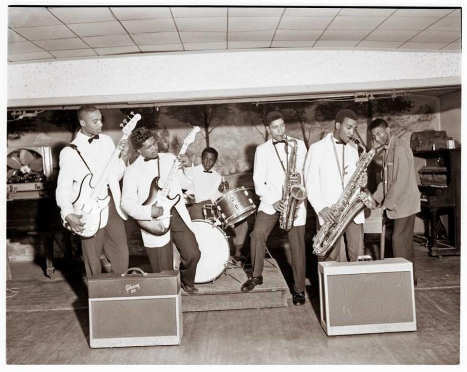 A band plays at the Excelsior Club in west Charlotte in this undated photo. The club drew many local and national acts over the years.