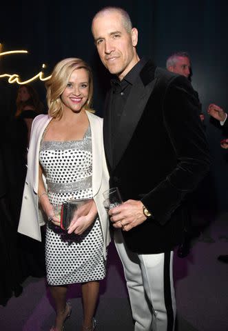 Kevin Mazur/VF20/WireImage Reese Witherspoon and Jim Toth in February 2020