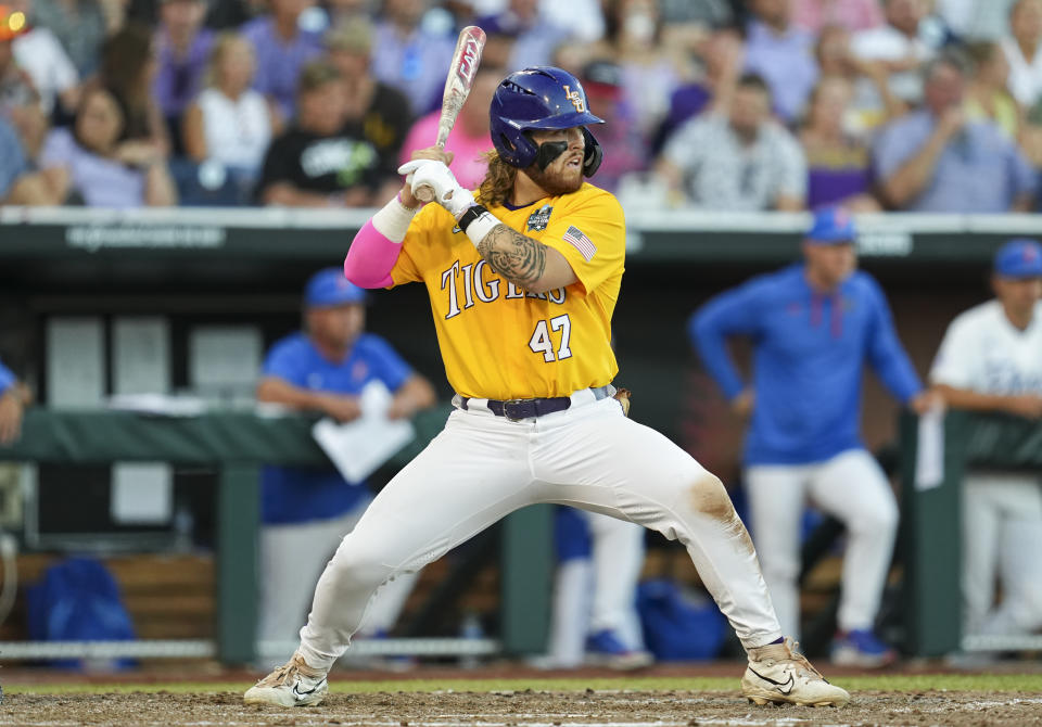 Tommy White is back for more after helping lead LSU to the College World Series title last year. (Jay Biggerstaff/Getty Images)