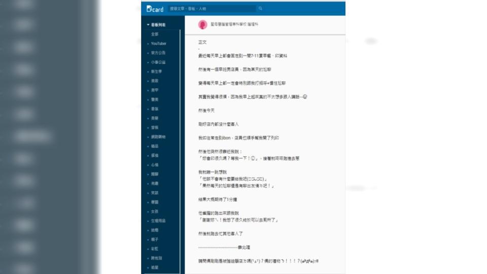 圖／翻攝自Dcard