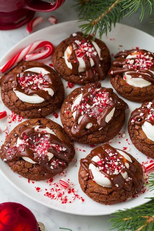 <p>Cooking Classy</p><p>These are as pretty on the plate as they are rich and decadent. </p><p><strong>Get the recipe: <a href="https://www.cookingclassy.com/peppermint-hot-chocolate-cookies/" rel="nofollow noopener" target="_blank" data-ylk="slk:Peppermint Hot Chocolate Cookies;elm:context_link;itc:0;sec:content-canvas" class="link ">Peppermint Hot Chocolate Cookies</a></strong></p><p><strong>Related: <a href="https://www.yahoo.com/lifestyle/peppermint-oreo-candy-bark-makes-155412076.html" data-ylk="slk:Easy Holiday Peppermint Oreo Candy Bark;elm:context_link;itc:0;sec:content-canvas;outcm:mb_qualified_link;_E:mb_qualified_link;ct:story;" class="link  yahoo-link">Easy Holiday Peppermint Oreo Candy Bark</a></strong></p>