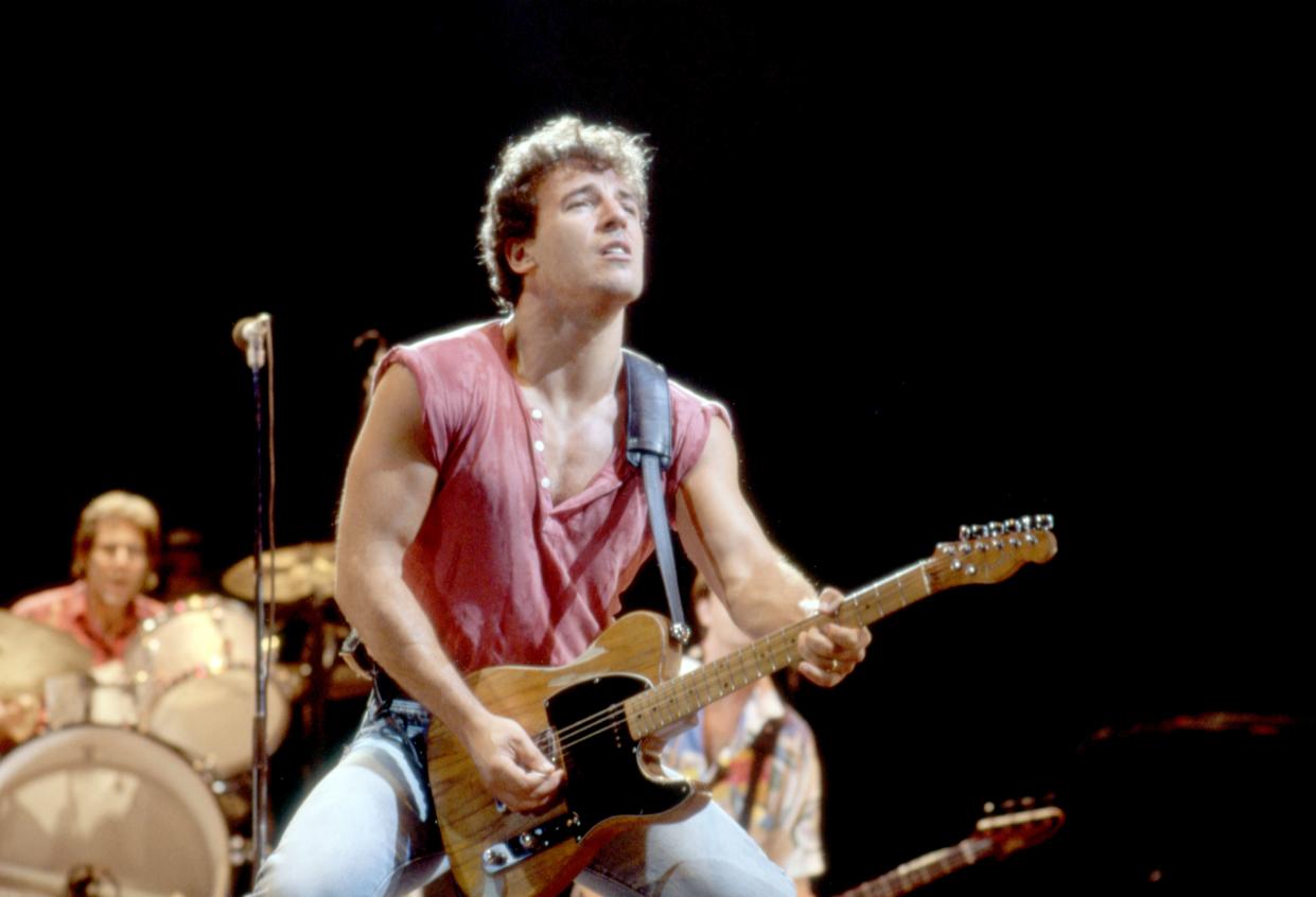 Bruce Springsteen during his "Born In The U.S.A. Tour" on Sept. 4, 1985, at Pontiac Silverdome in Pontiac, Michigan. (Photo: Ross Marino via Getty Images)