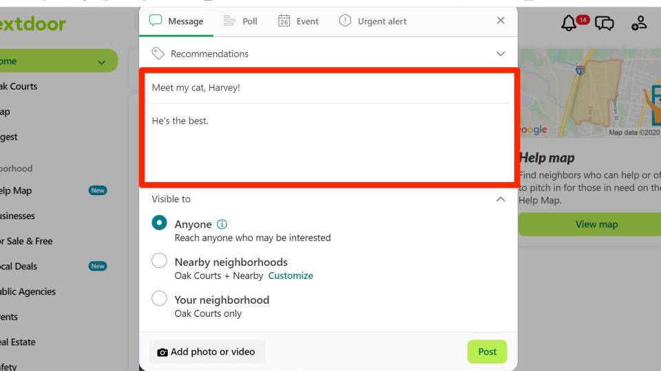 How to post to Nextdoor 4