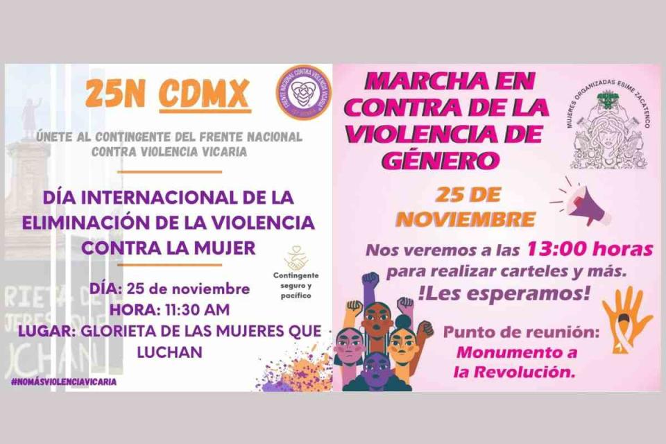 marchas 25n cdmx 