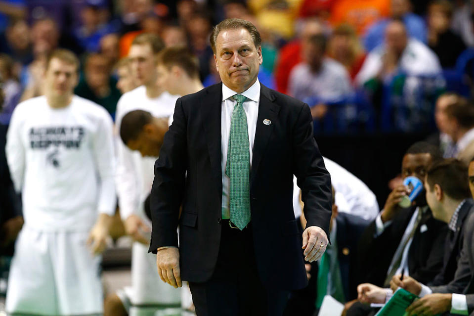 Michigan State is in unfamiliar ground when it comes to fighting for NCAA tourney spot (By Jamie Squire/Getty Images)