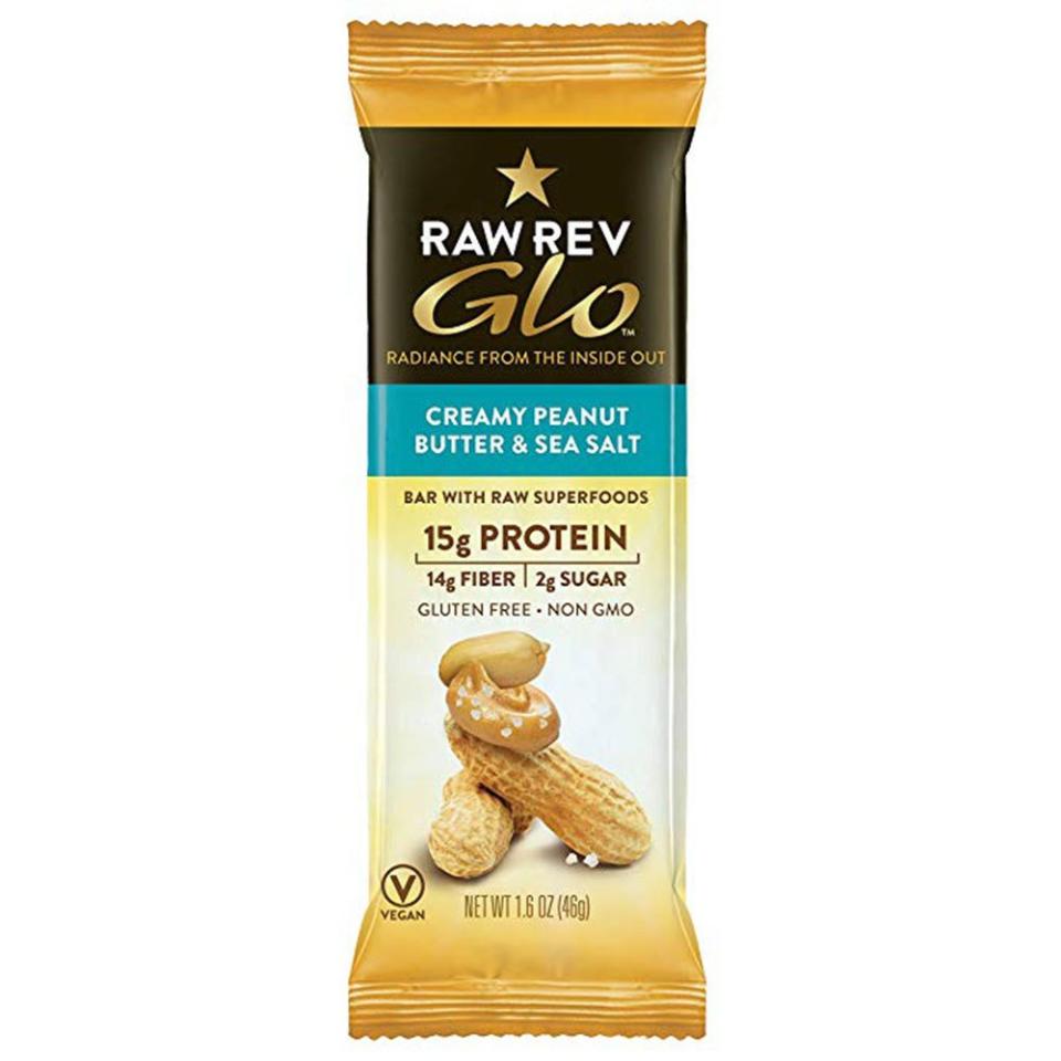 Raw Rev Creamy Peanut Butter & Sea Salt Glo Bar
