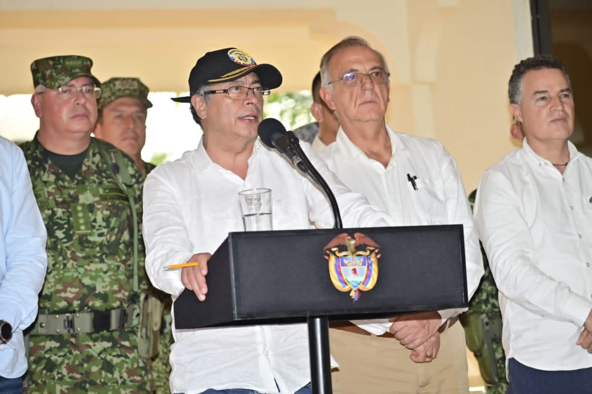 Presidente Gustavo Petro en Caucasia, Antioquia. Foto: Presidencia.