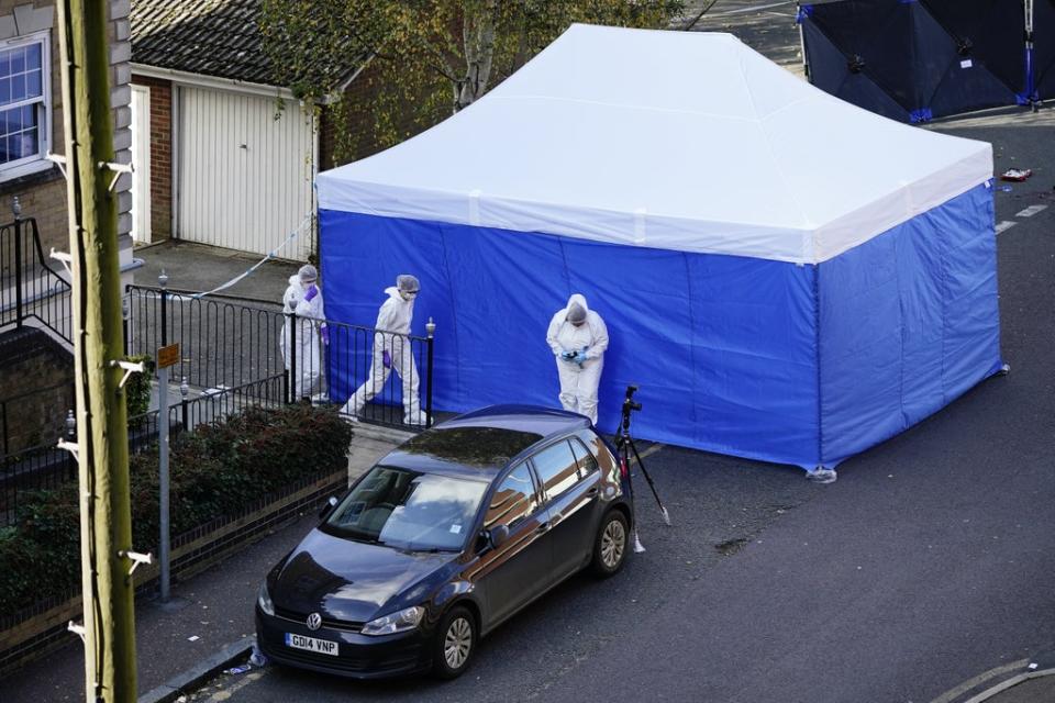 Forensic officers at Regency Court in Brentwood, Essex (Aaron Chown/PA) (PA Wire)