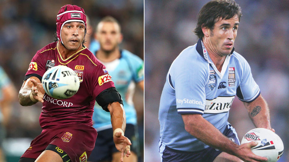 Seen here, two of rugby league's greatest playmakers Johnathan Thurston and Andrew Johns.