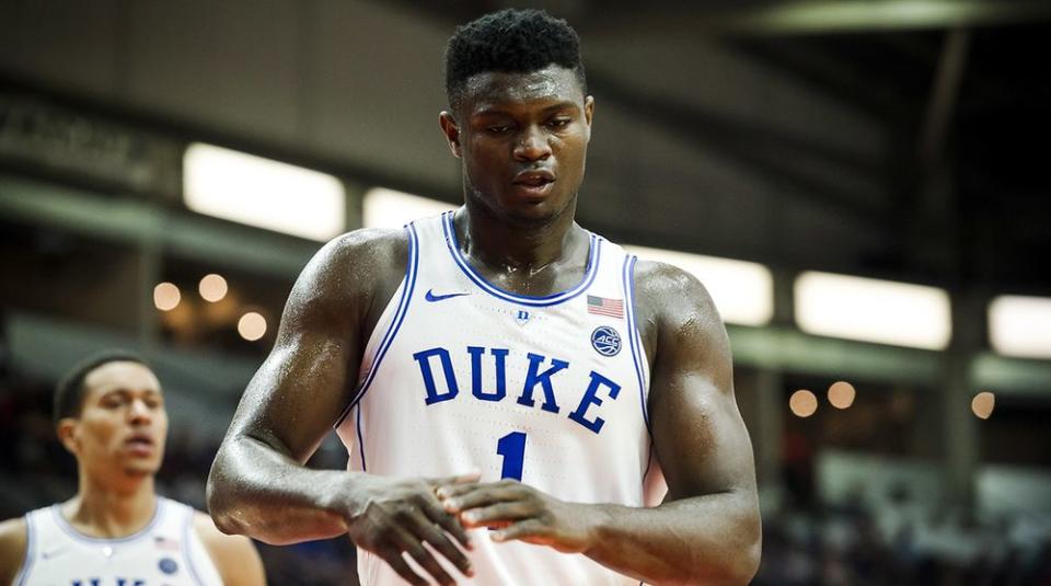 Zion Williamson’s Kansas recruitment came up during the hoops scandal trial earlier this week. ((AP)