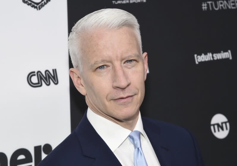 A portrait of CNN anchor Anderson Cooper