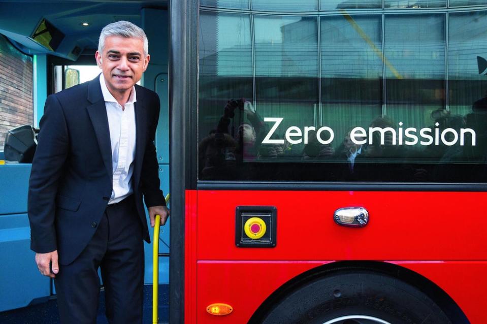 Sadiq Khan is pushing for cleaner London air (Getty Images)