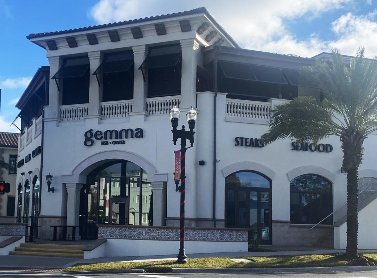 Gemma Fish + Oyster, the new upscale restaurant and raw bar with rooftop dining from Northeast Florida restaurateurs Chef Mike and Brittany Cooney, opens Friday at 2039 Hendricks Ave. in East San Marco shopping center.
