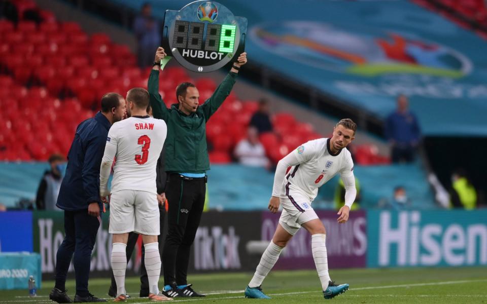 Jordan Henderson comes on - Reuters