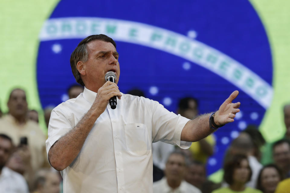 Bolsonaro define estrat&#xe9;gia contra PT. (AP Photo/Bruna Prado)