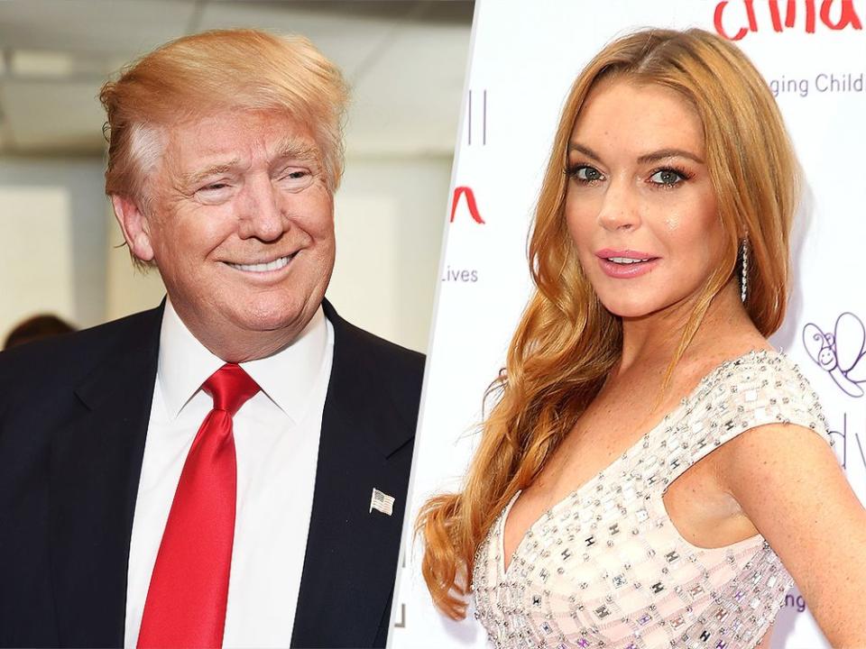 Donald Trump and Lindsay Lohan