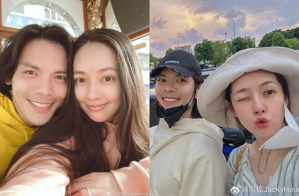 郭碧婷和向佐結婚4年育有1女1子。（圖／翻攝自向佐JackyHeung微博）