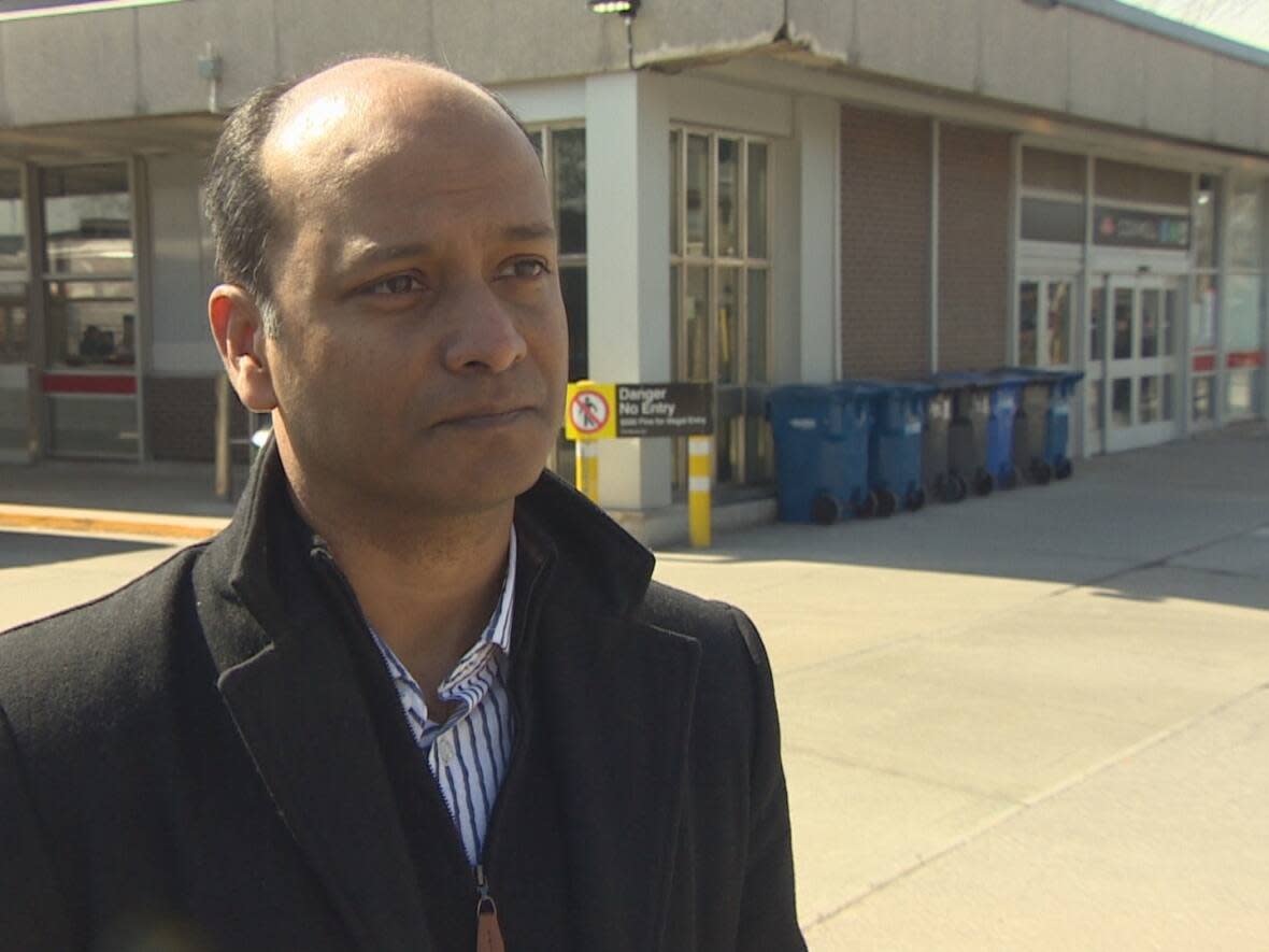 Raktim Mitra, an associate professor of urban planning at TMU and one of the authors of the report, says public transit is a 'critical piece of public infrastructure' for marginalized areas in Toronto and service cuts are expected to hit them the hardest. (CBC - image credit)