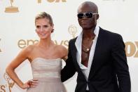 <b>Heidi Klum & Seal</b><br><br>Bei Heidi Klum (39) und Seal (49) ging die Trennung zwar wesentlich schneller, dafür nicht ansatzweise so schmerzlos über die Bühne: „Es ist hart, so etwas durchmachen zu müssen“, erklärte Klum kürzlich US-Talkerin Katie Couric. Scheiden tut nun mal weh, erst recht im verflixten siebten Jahr. „Nach eingehender Überlegung haben wir uns entschieden, … (Bild: Getty Images)