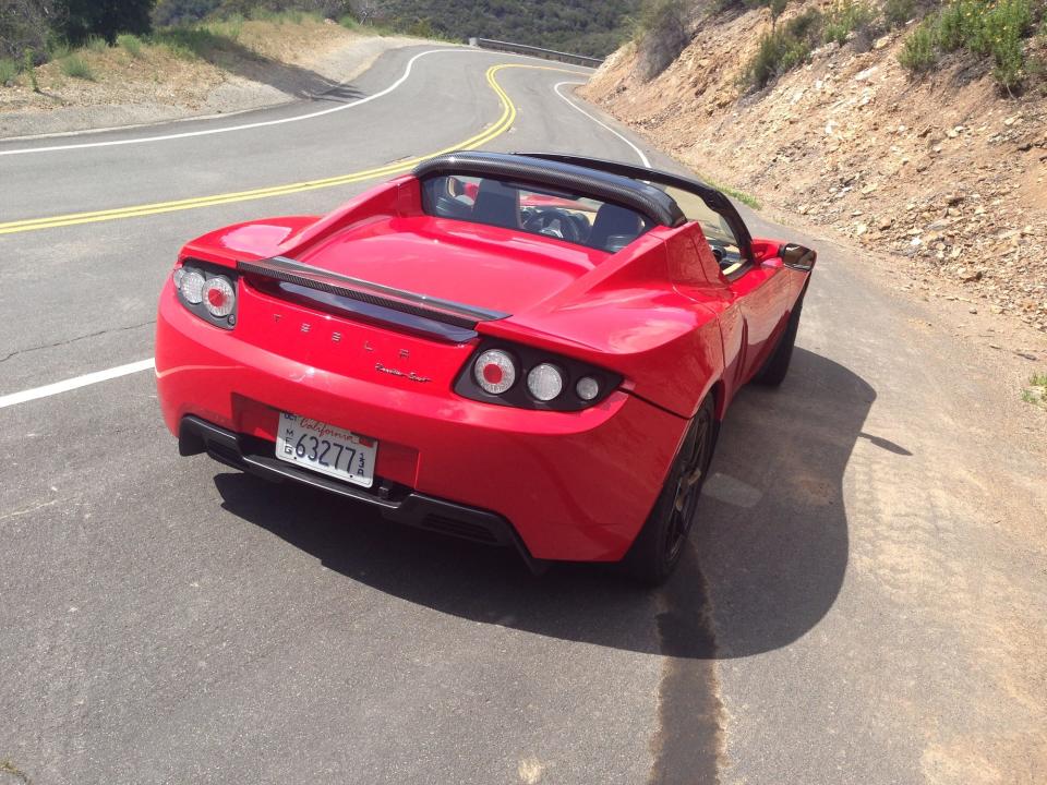 Tesla Roadster Drive 2016