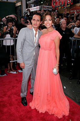 Marc Anthony and Jennifer Lopez at the New York premiere of Picturehouse's El Cantante -7/26/2007 Photo: James Devaney, Wireimage.com