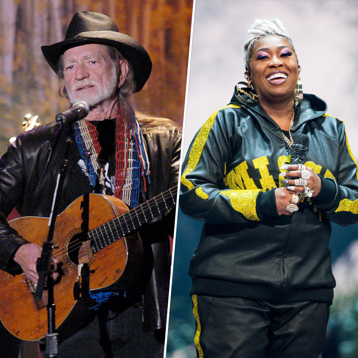 Willie Nelson, Missy Elliott (Getty Images)