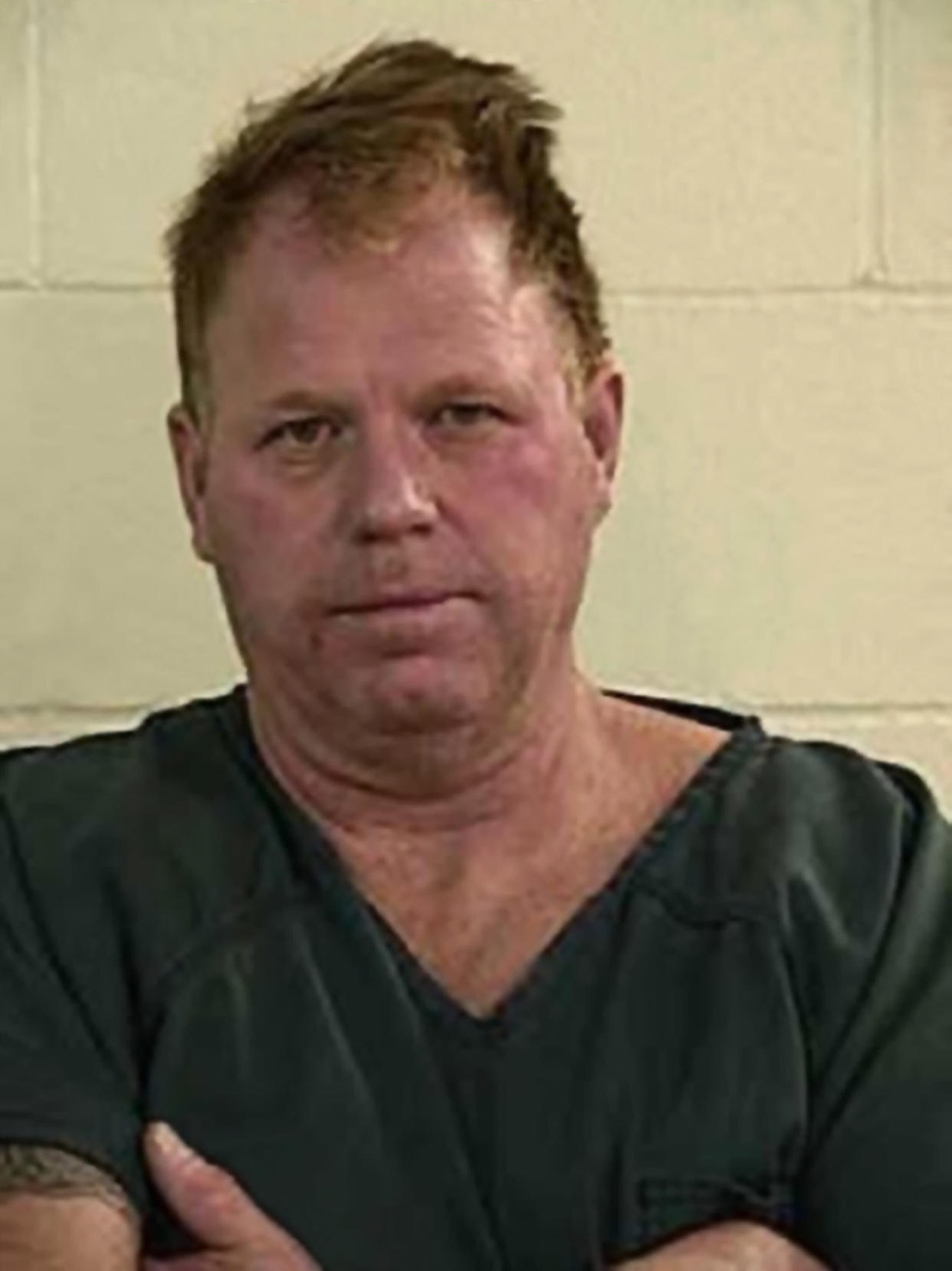 JOSEPHINE COUNTY, OR - JANUARY 12:  A police mug shot of Thomas Markle, Jr., half-brother of actress (and future member of the British Royal Family) Meghan Markle on January 12, 2018 in Josephine County, Oregon. Markle was arrested for threatening his girlfriend with a gun.  (Photo by Donaldson Collection/Michael Ochs Archives/Getty Images)