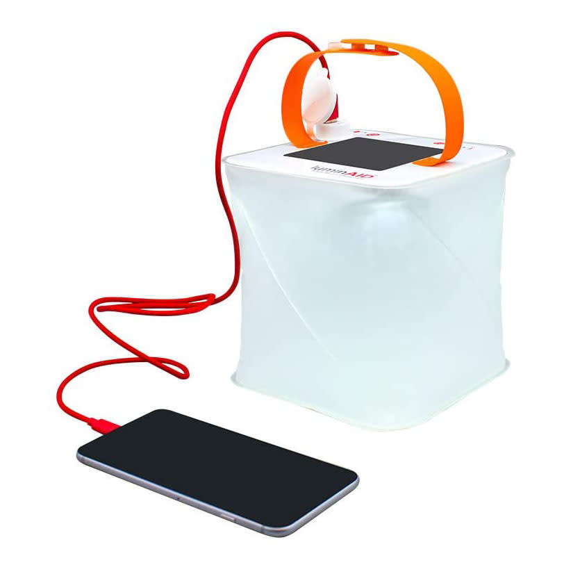 portable solar phone chargers, LuminAID PackLite 2-in-1 Phone Charger Lanterns, best solar powered phone charger