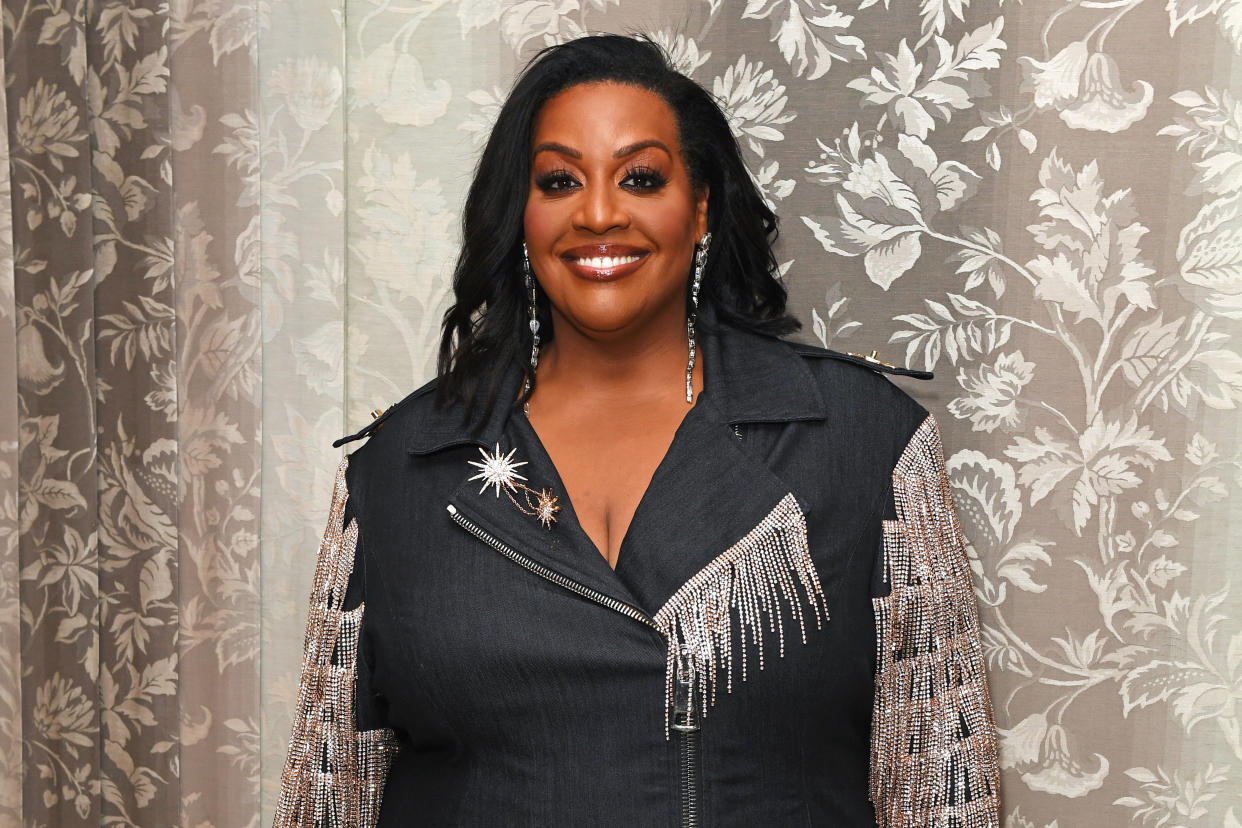 LONDON, ENGLAND - JULY 28: Alison Hammond attends #TheMikeGala, Stormzy's 30th Birthday with The Biltmore Mayfair, LXR Hotels & Resorts and Don Julio 1942 on July 28, 2023 in London, England. (Photo by Dave Benett/Getty Images for #Merky)