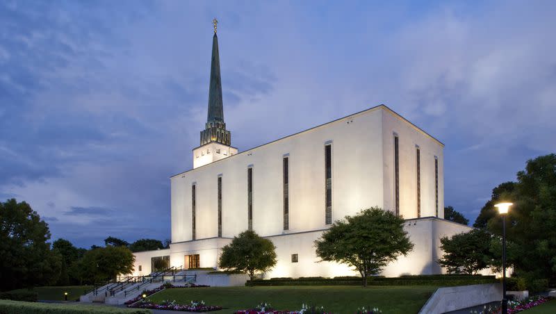 The London England Temple of The Church of Jesus Christ of Latter-day Saints is pictured. The First Presidency recently announced the site of the Birmingham England Temple, which will be the third temple in the U.K.