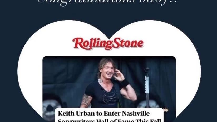 nicole kidman keith urban nashville songwriters hall of fame instagram