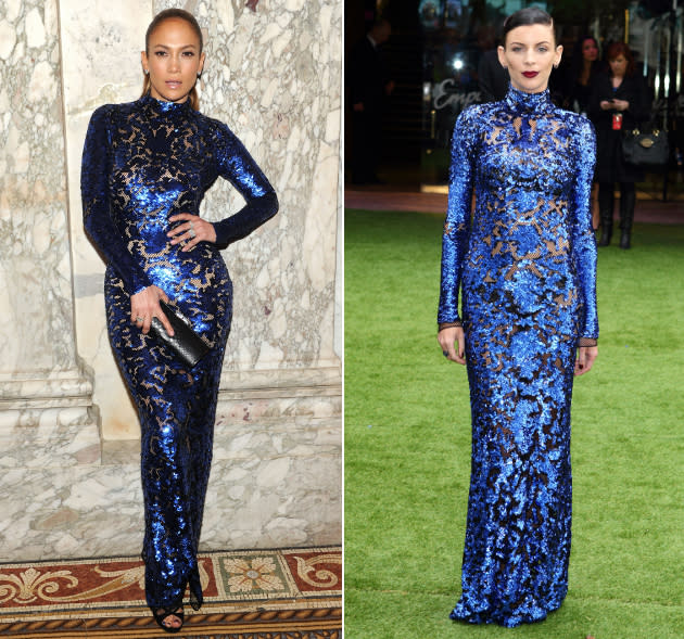 Jennifer Lopez vs. Liberty Ross: Wem steht das Designer-Kleid besser?